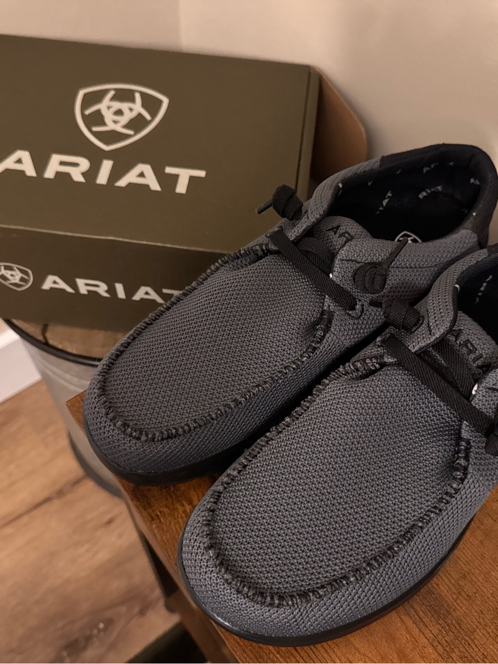 Ariat Men's Slip-On Loafers in Dark Gray…Wide-Width